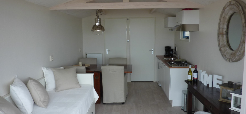 interieur vakantiehuisje aan zee