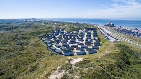 Duinhuisjes Bloemendaal aan Zee vanuit de lucht