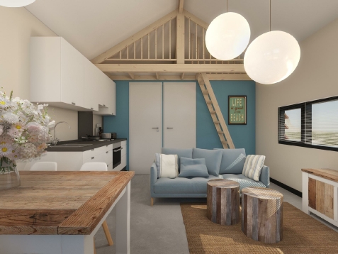 Interieur duinhuisje Bloemendaal