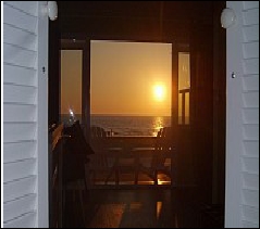 uitzicht strandhuisje