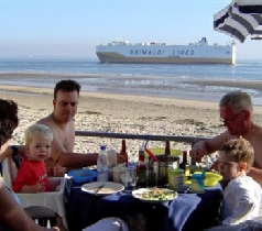 Plankier slaapstrandhuisje