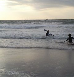 Kanovaren bij Slaapzand