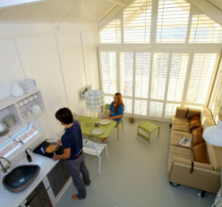 interieur strandhuisje kust