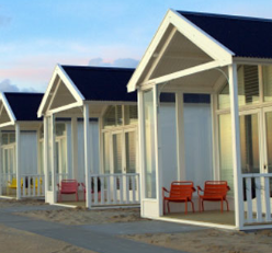 kust strandhuisjes