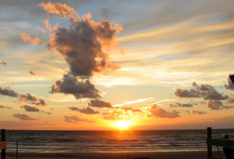zonsondergang strandhuisjes de Koele Costa