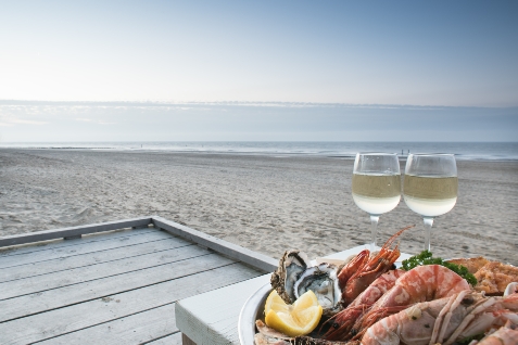 Strandterras strandhuisjes Groede Tapas
