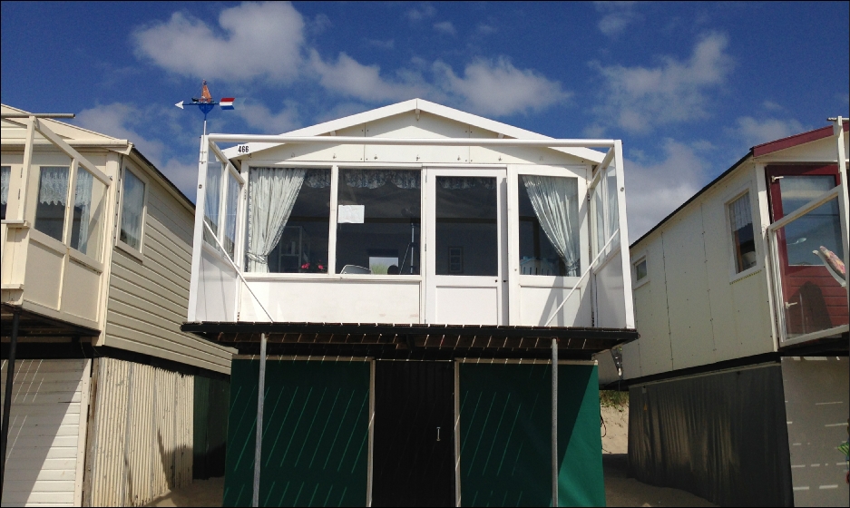 Vakantiehuisje op het strand van IJmuiden aan Zee