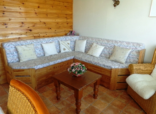 Strandhuisje IJmuiden van binnen