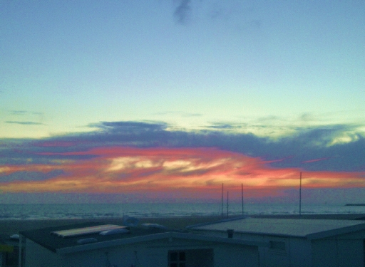 strand IJmuiden zonsondergang